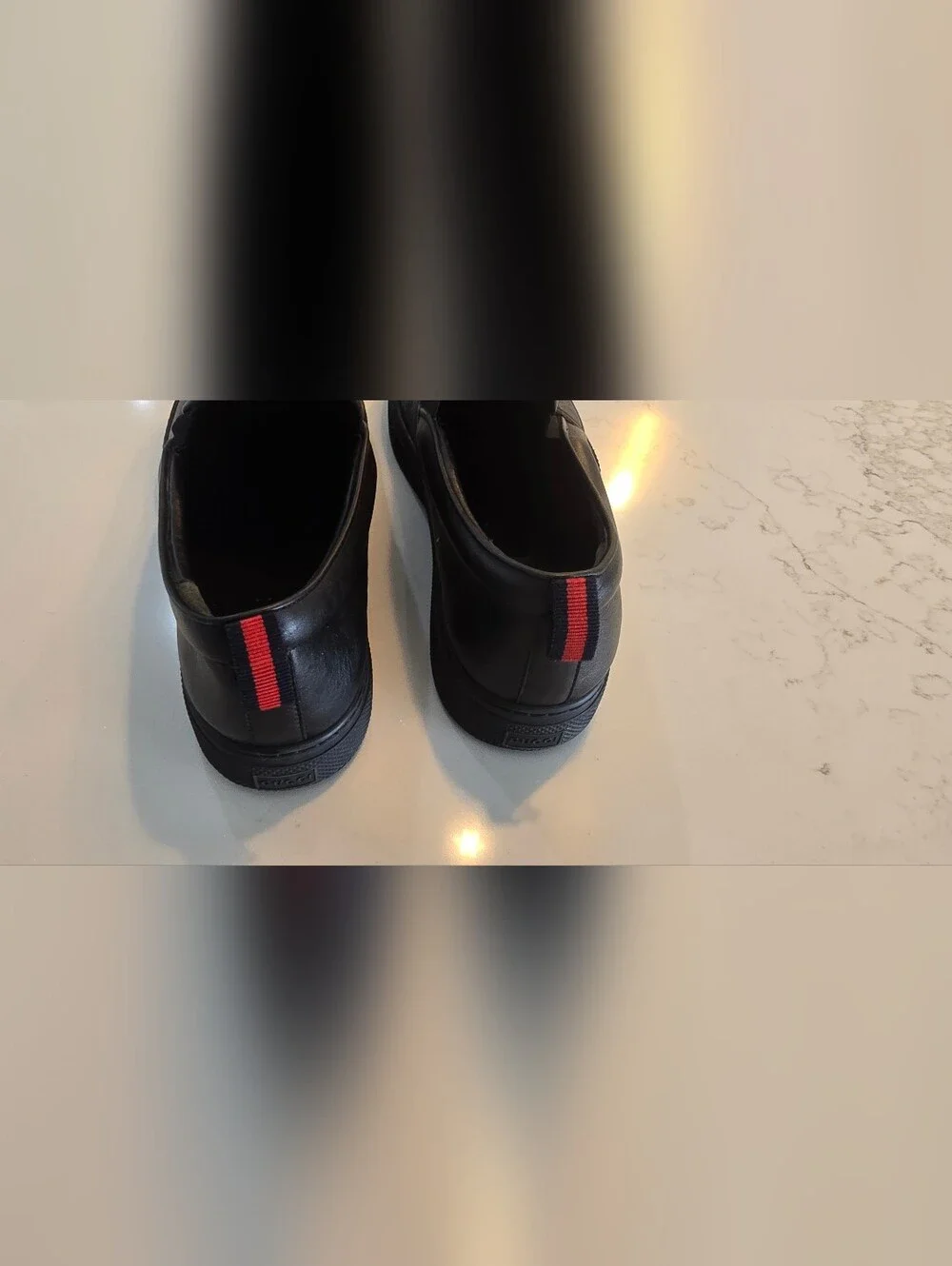 Gucci Black GG Supreme Slip-On Loafers 12